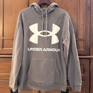 EUC Under Armor Rival Fleece Loose Fit Big Logo hoodie